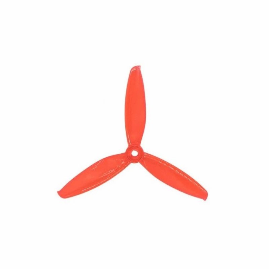 Multirotors * | Gemfan Windancer 5043 Durable 3 Blade Propeller Clear Red