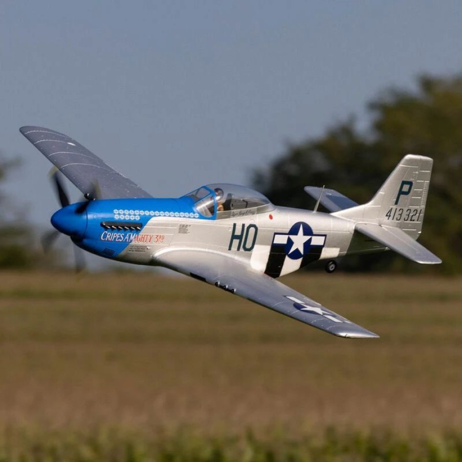 Airplanes * | E-Flite P-51D Mustang 1.2M Bnf Basic With As3X And Safe Select "Cripes A'Mighty 3Rd"