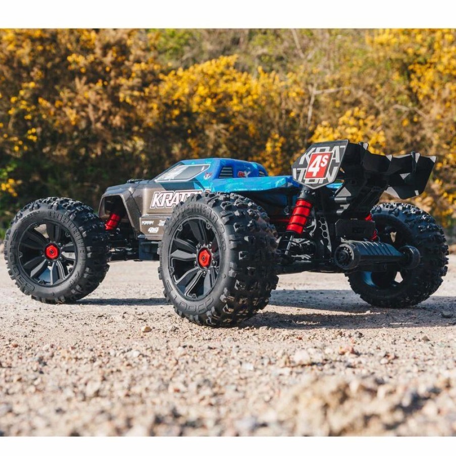 Cars, Trucks, Boats * | Arrma 1/10 Kraton 4X4 4S V2 Blx Speed Monster Truck Rtr, Blue