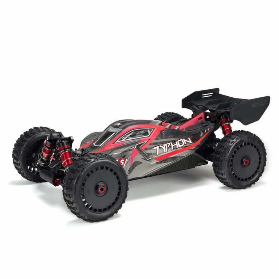 Cars, Trucks, Boats * | Arrma 1/8 Typhon 6S V5 4Wd Blx Buggy With Spektrum Firma Rtr, Black