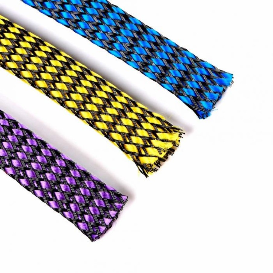 Multirotors * | 12Mm Snakeskin Mesh Wire Cotton Plus Pet Nylon (1 Meter) Purple