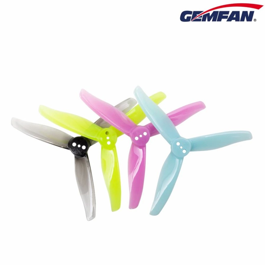 Multirotors * | Gemfan Hurricane 3016 (2Mm Shaft) 3-Blade Props Blue