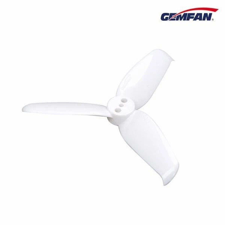 Multirotors * | Gemfan 2540 4 Pairs Flash 3-Blade Propeller With 1.5Mm Mounting Hole White