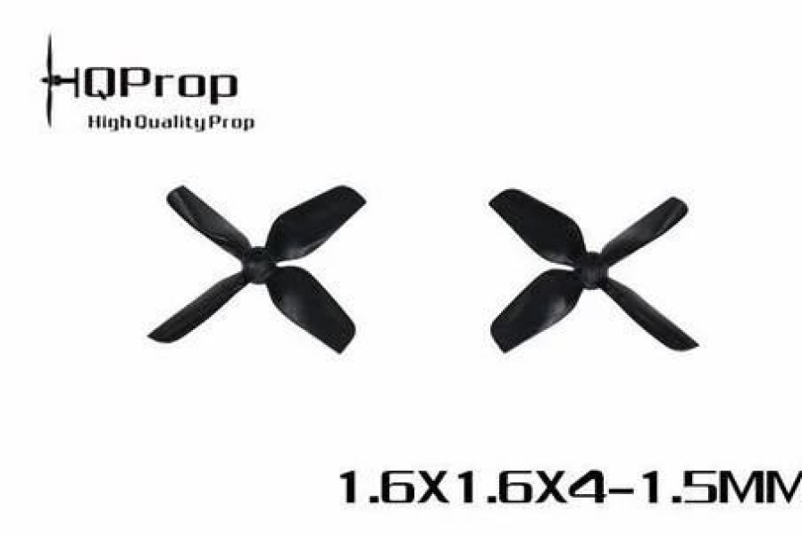 Multirotors * | Hq Micro Whoop 1.6 1.6 4 1.5Mm Shaft (40Mm) Black