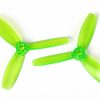 Multirotors * | Dys 30453 3-Blade Translucent Bullnose Props (Cw/Ccw) 1 Pair (Green)