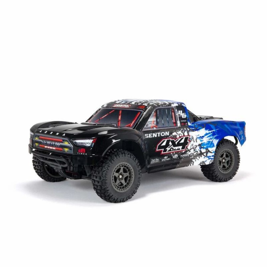 Cars, Trucks, Boats * | Arrma 1/10 Senton 4X4 V3 3S Blx Brushless Short Course Truck Rtr, Blue