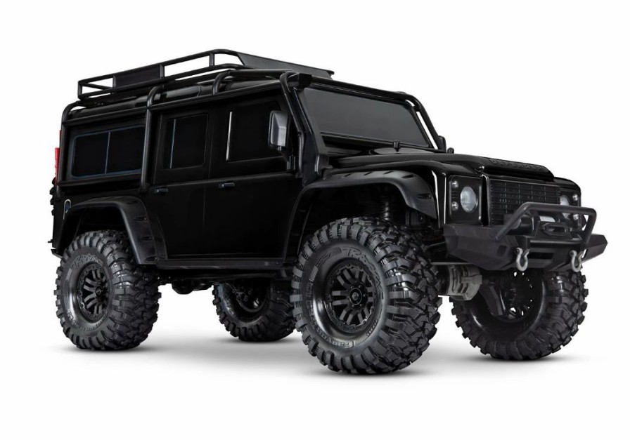 Cars, Trucks, Boats * | Traxxas Trx4 Land Rover Defender 1/10 Crawler Black Rtr