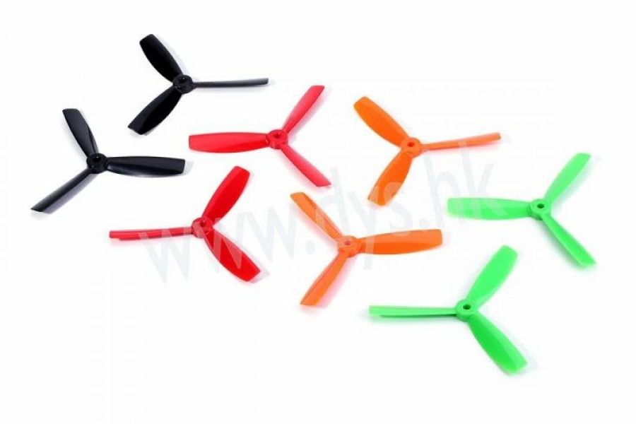 Multirotors * | Dys 4040 3-Blade Bullnose Props (Cw/Ccw) 1 Pair (Orange)