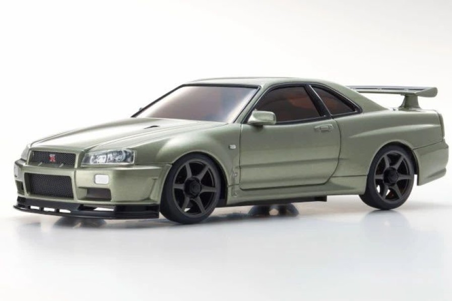 Cars, Trucks, Boats * | Kyosho 32624Mj Mini-Z Awd Skyline Gt-R (R34) V.Spec Ii Nur Millennium Jade