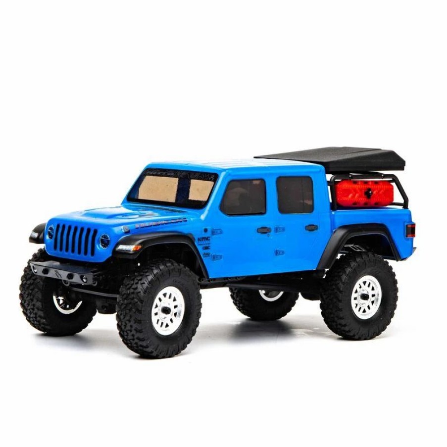 Cars, Trucks, Boats * | Axial Racing 1/24 Scx24 Jeep Jt Gladiator 4Wd Rock Crawler Brushed Rtr, Blue