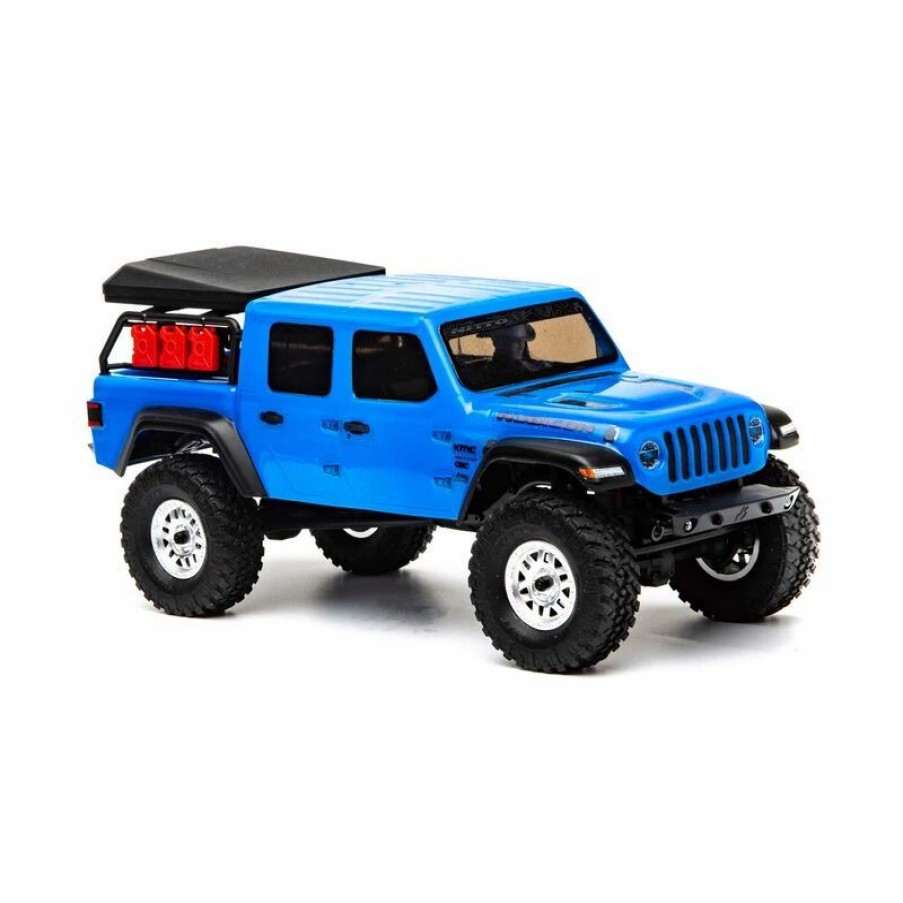 Cars, Trucks, Boats * | Axial Racing 1/24 Scx24 Jeep Jt Gladiator 4Wd Rock Crawler Brushed Rtr, Blue