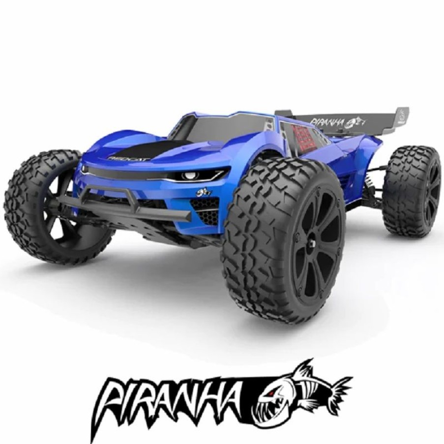 Cars, Trucks, Boats * | Redcat Racing Piranha Tr10 1/10 Brushed 2Wd Rc Electric Truggy