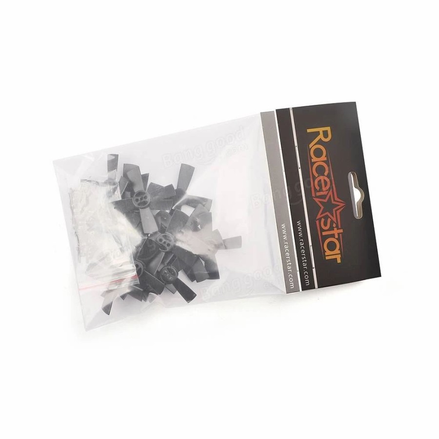 Multirotors * | Racerstar 10 Pairs 1535 38Mm 4 Blade Black Abs Propeller 1.5Mm Mounting Hole For 60-80 Fpv Racing Frame