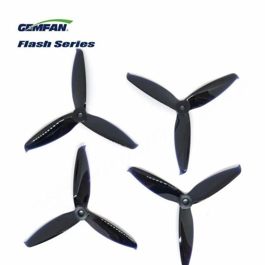 Multirotors * | Gemfan Flash 5152S V2 Durable 3 Blade Propeller Black