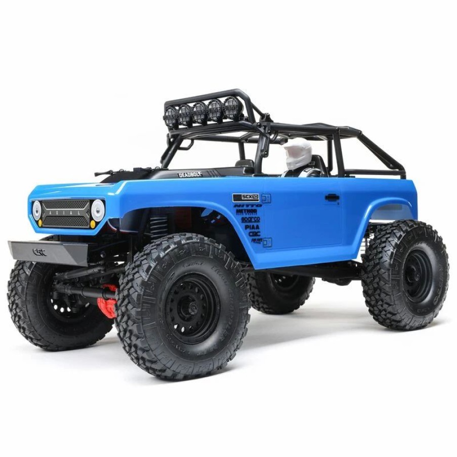 Cars, Trucks, Boats * | Axial Racing 1/10 Scx10 Ii Deadbolt 4Wd Brushed Rtr, Blue