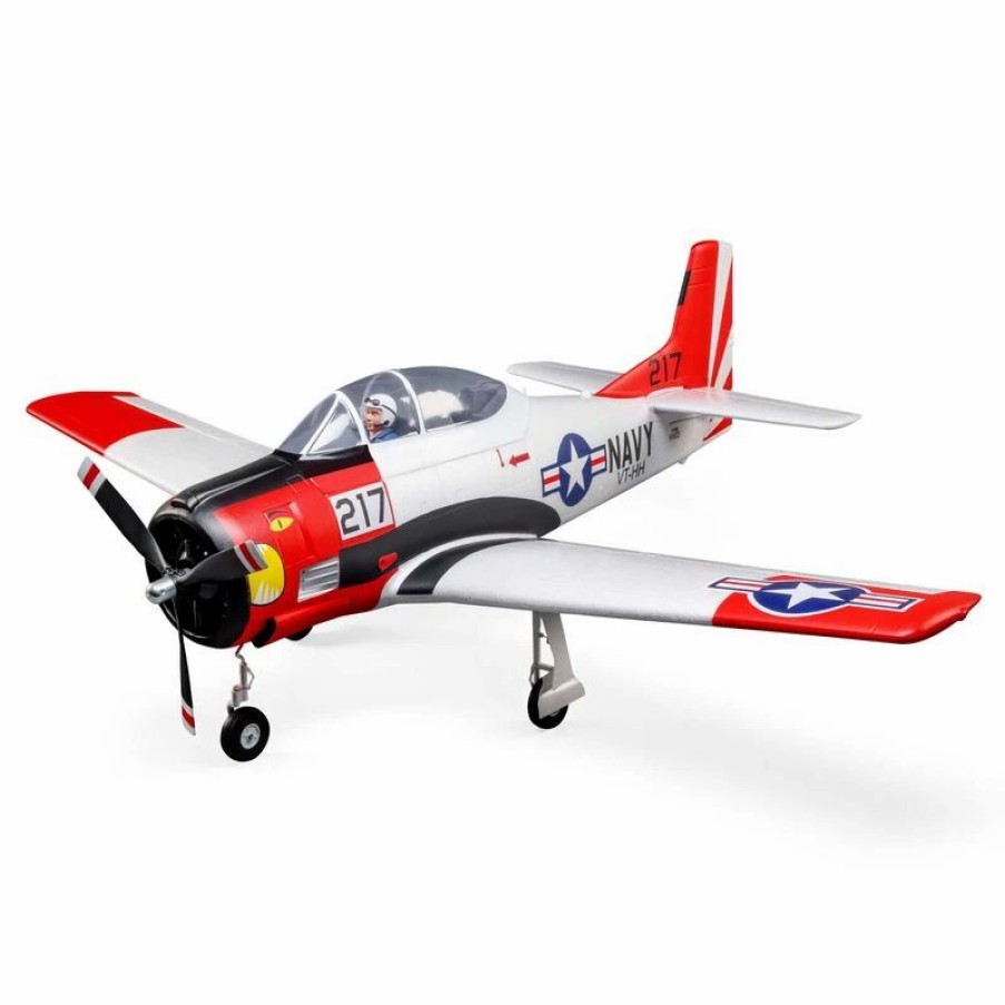 Airplanes * | E-Flite T-28 Trojan 1.2M Bnf Basic With Smart