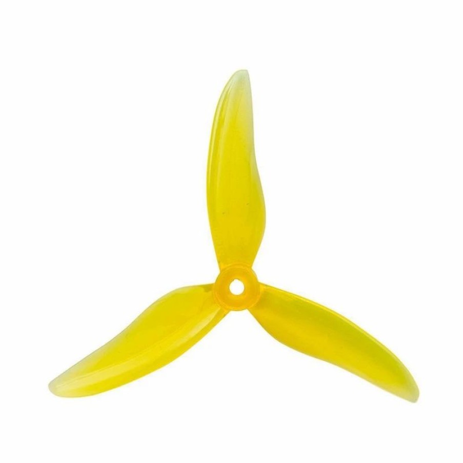 Multirotors * | Gemfan Hurricane 51499 Durable 3 Blade Propeller Yellow