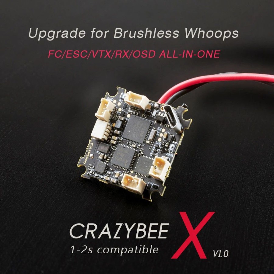 Multirotors * | Happymodel Crazybeex Frsky V1.0 All-In-One Flight Controller 1-2S Compatible For Brushless Whoops