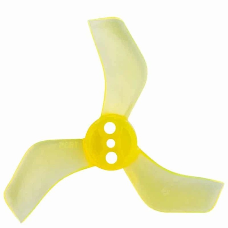 Multirotors * | Gemfan 1635-3 Yellow 40Mm Whoop Props (1Mm Hub)