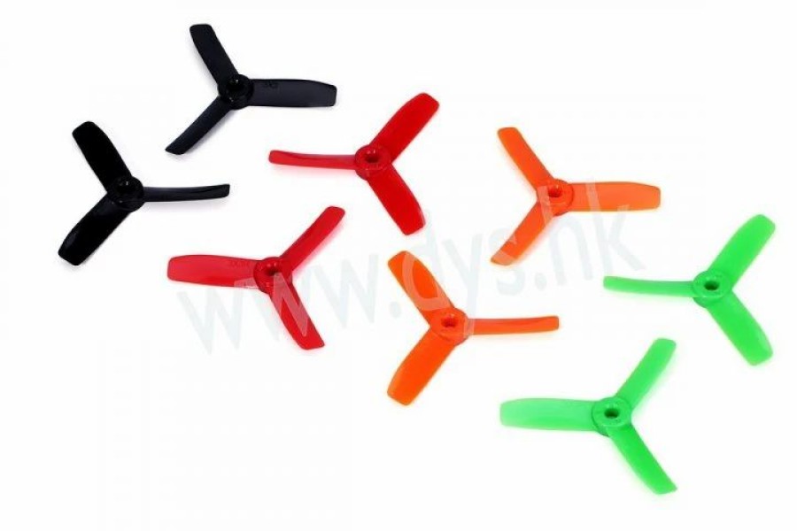 Multirotors * | Dys 3030 3-Blade Bullnose Props (Cw/Ccw) 1 Pair (Green)