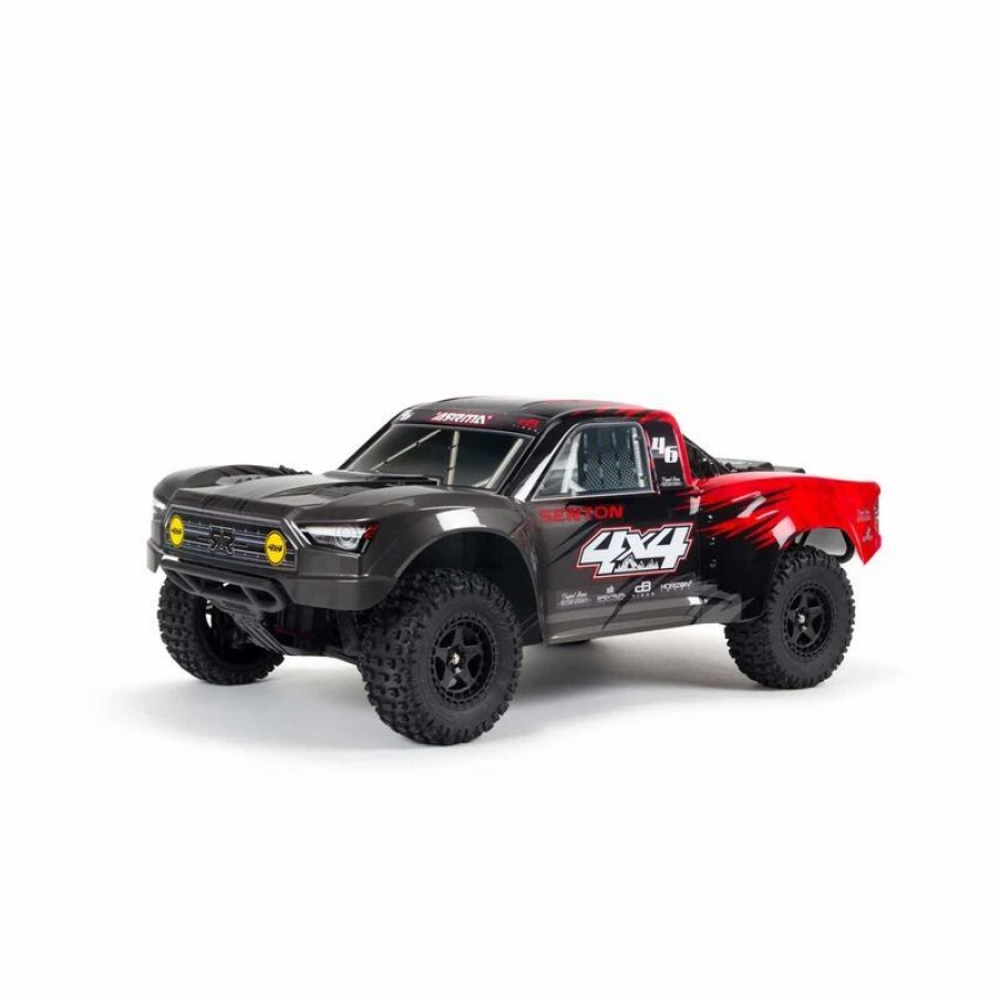 Cars, Trucks, Boats * | Arrma 1/10 Senton 4X4 V3 Mega 550 Brushed Short Course Truck Rtr, Red