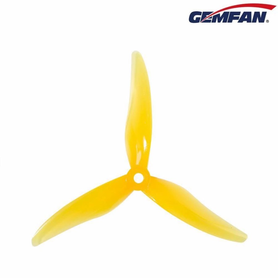 Multirotors * | Gemfan Hurricane 51477 Durable 3 Blade Propeller Yellow