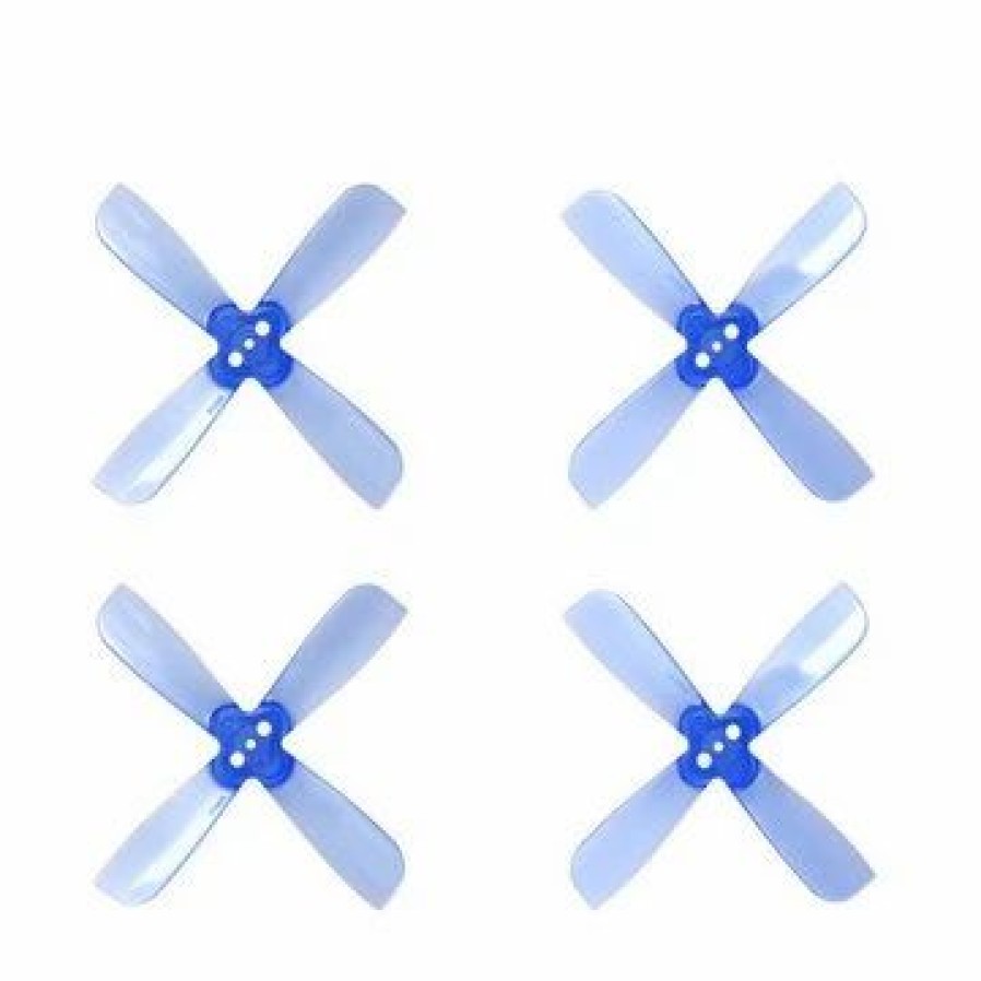 Multirotors * | Gemfan 2035 2X3.5X4 4 Blade 1.5Mm Mounting Hole 2Cw+2Ccw Fpv Racing Propeller Blue