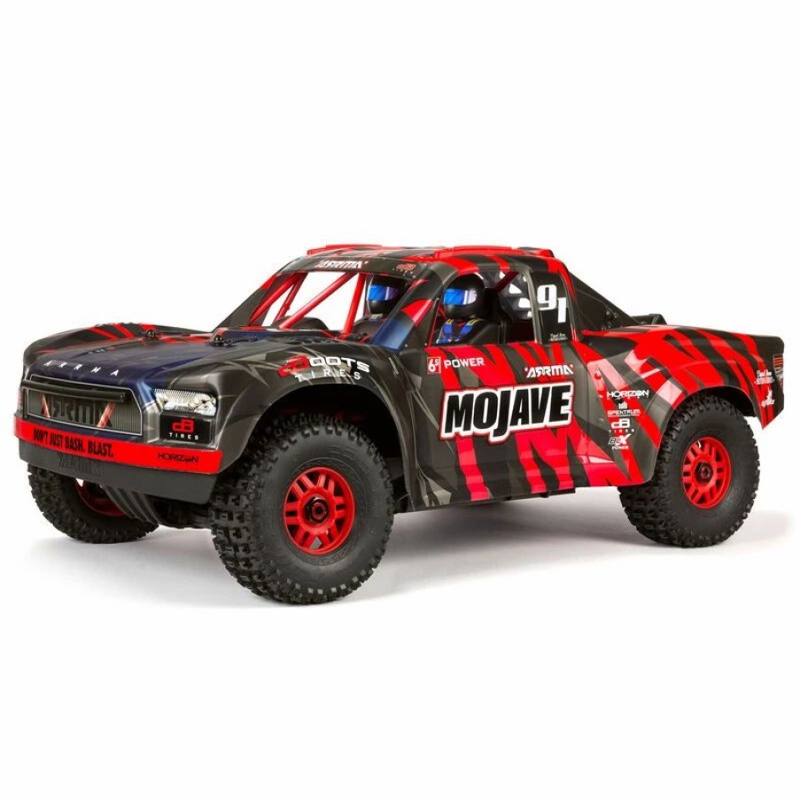 Cars, Trucks, Boats * | Arrma 1/7 Mojave 6S V2 4Wd Blx Desert Truck With Spektrum Firma Rtr, Red/Black