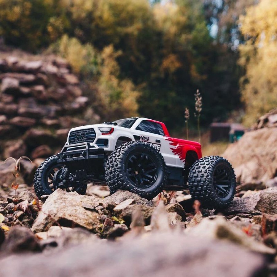 Cars, Trucks, Boats * | Arrma 1/10 Granite 4X4 V3 Mega 550 Brushed Monster Truck Rtr, Red