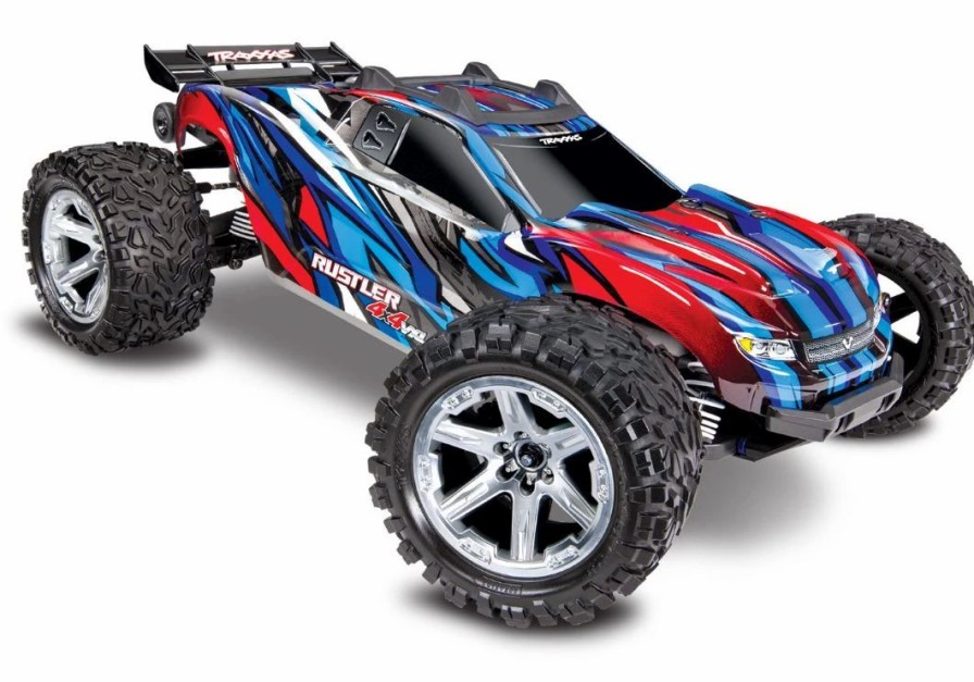 Cars, Trucks, Boats * | Traxxas Rustler Vxl Brushless 1/10 Rtr 4 4 Stadium Truck Blue