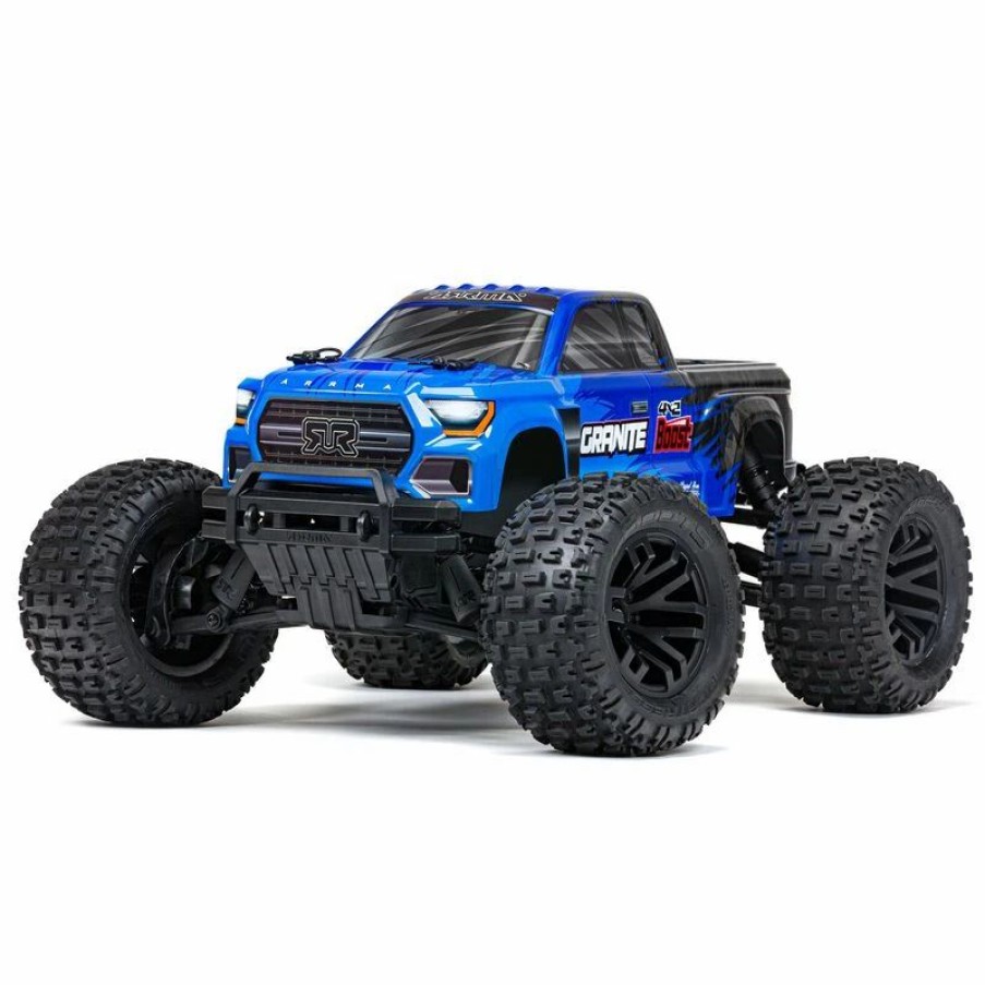 Cars, Trucks, Boats * | Arrma 1/10 Granite 4X2 Boost Mega 550 Brushed Monster Truck Rtr, Blue