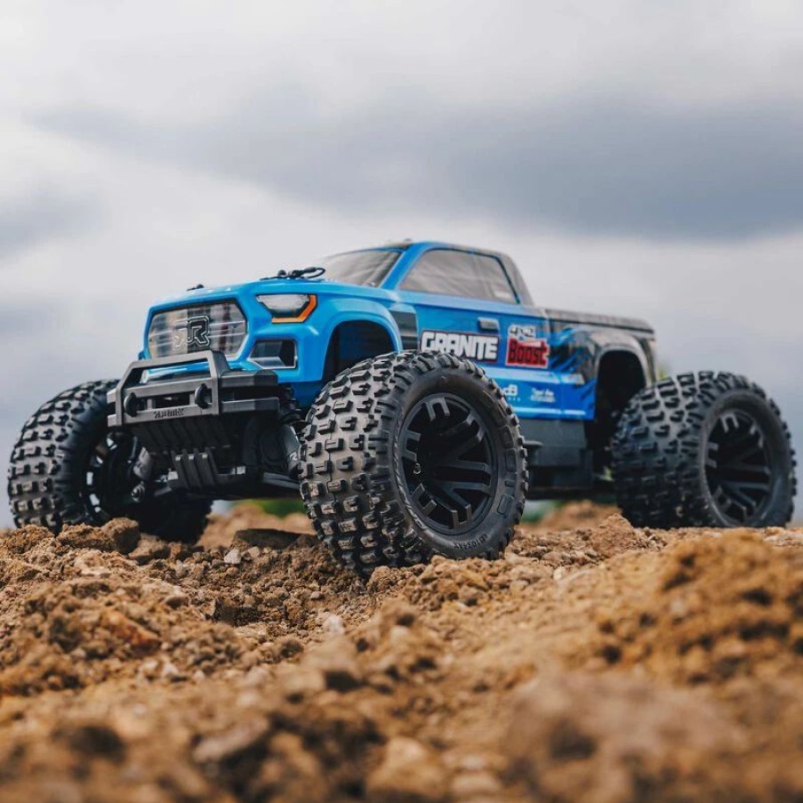 Cars, Trucks, Boats * | Arrma 1/10 Granite 4X2 Boost Mega 550 Brushed Monster Truck Rtr, Blue