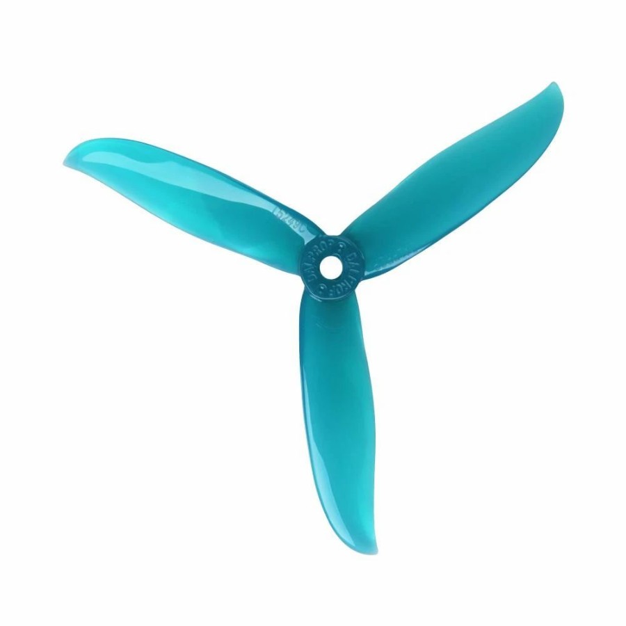 Multirotors * | Dal T5249C Cyclone 3-Blade Props -Turquoise