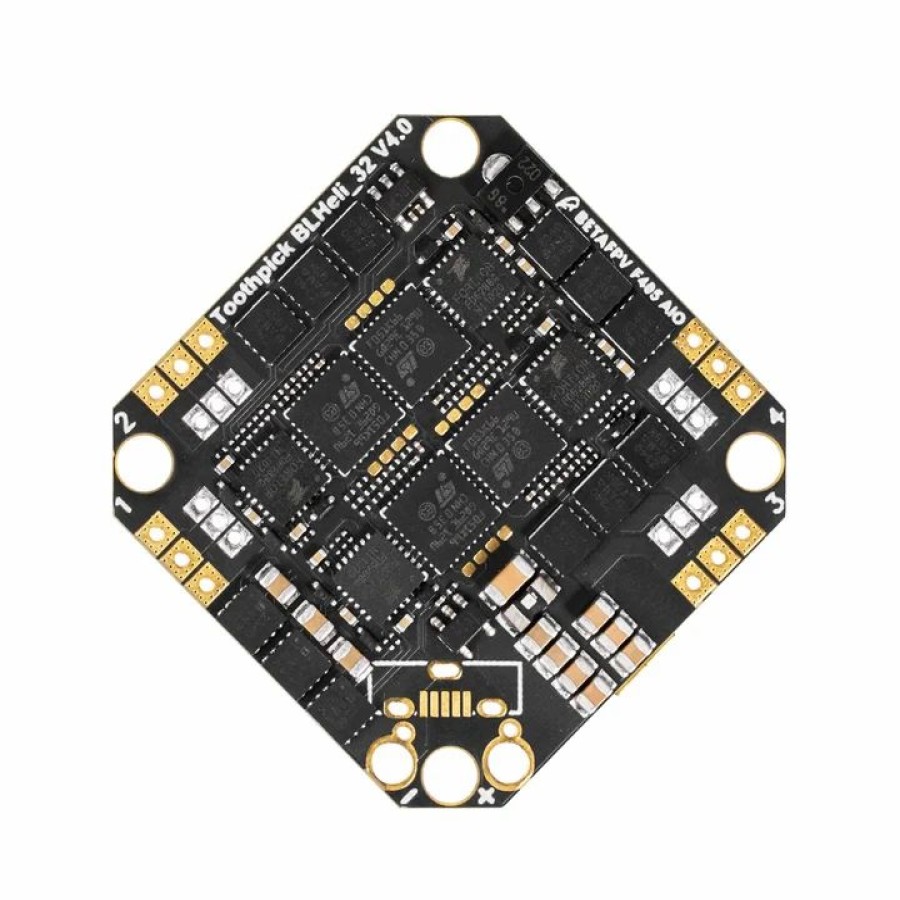 Multirotors * | Betafpv Toothpick F405 2-4S Aio Brushless Flight Controller 20A (Blheli_32) V4