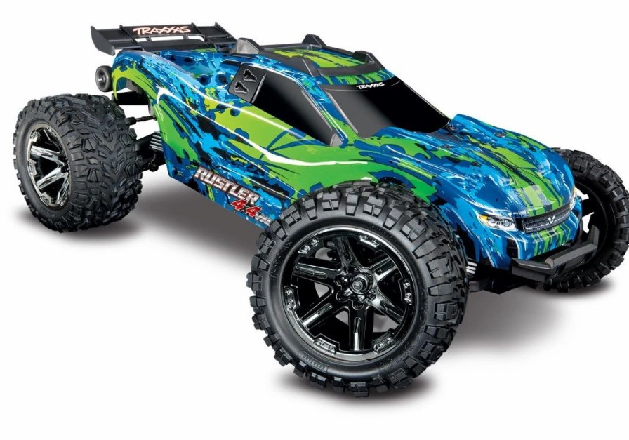 Cars, Trucks, Boats * | Traxxas Rustler Vxl Brushless 1/10 Rtr 4 4 Stadium Truck Green