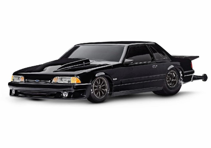 Cars, Trucks, Boats * | Traxxas Ford Mustang 5.0 Drag Slash Rtr Black