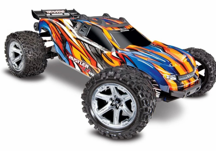 Cars, Trucks, Boats * | Traxxas Rustler Vxl Brushless 1/10 Rtr 4 4 Stadium Truck Orange