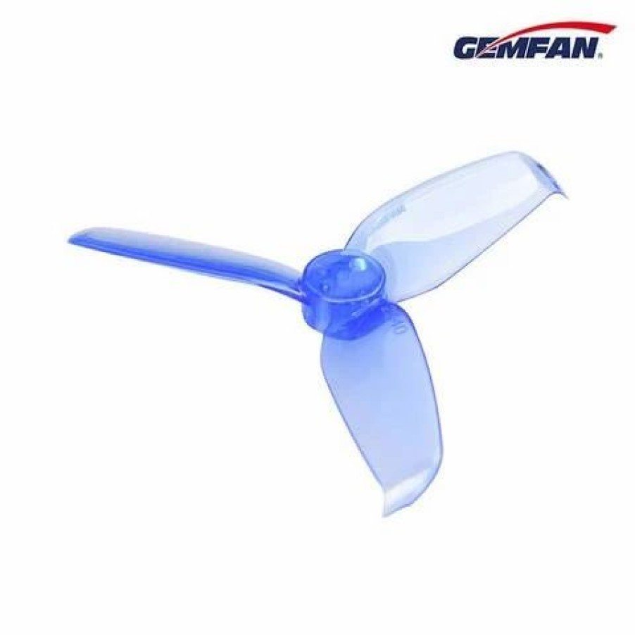 Multirotors * | Gemfan 2540 4 Pairs Flash 3-Blade Propeller With 1.5Mm Mounting Hole Blue