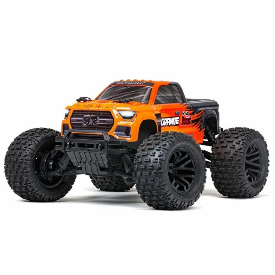 Cars, Trucks, Boats * | Arrma 1/10 Granite 4X2 Boost Mega 550 Brushed Monster Truck Rtr, Orange