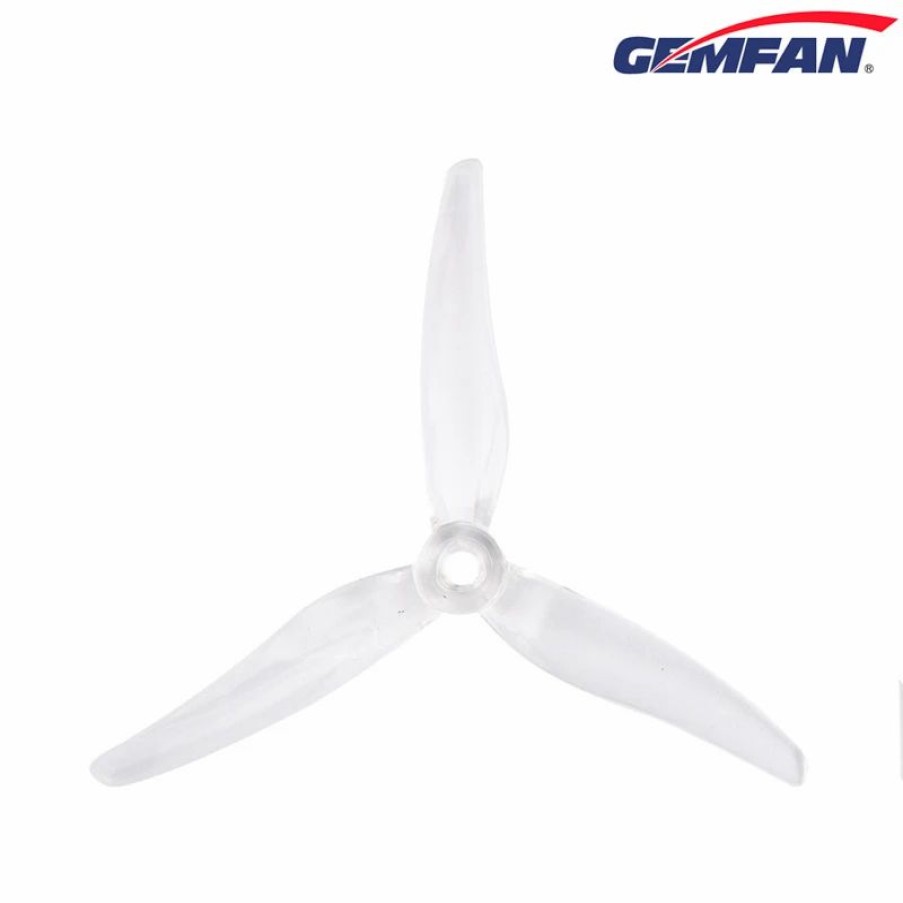 Multirotors * | Gemfan Hurricane 51499 Durable 3 Blade Propeller Clear