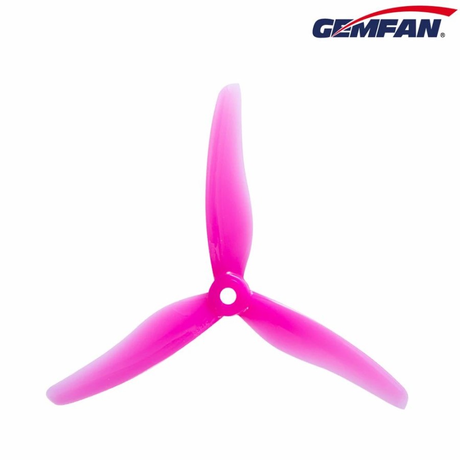 Multirotors * | Gemfan Hurricane 51433 Durable 3 Blade Propeller Pink