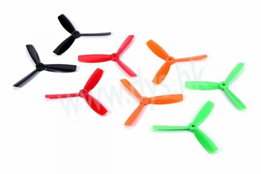 Multirotors * | Dys 4045 3-Blade Bullnose Props (Cw/Ccw) 1 Pair (Orange)