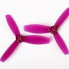 Multirotors * | Dys 30453 3-Blade Translucent Bullnose Props (Cw/Ccw) 1 Pair (Purple)