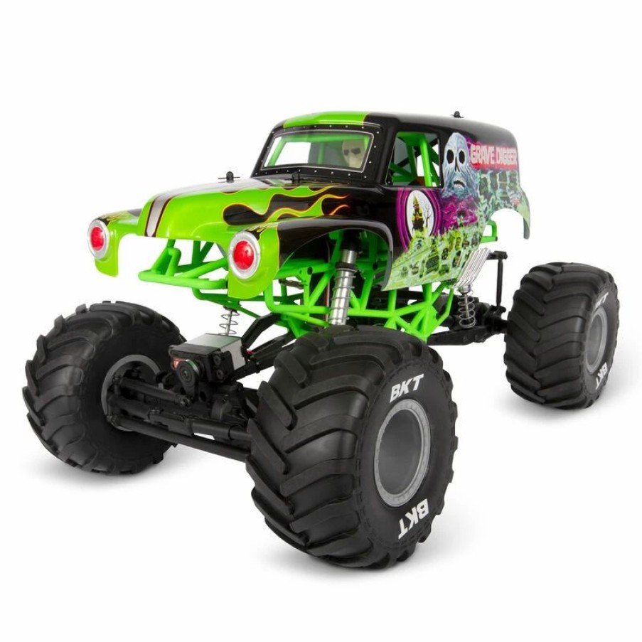 Cars, Trucks, Boats * | Axial 1/10 Smt10 Grave Digger 4Wd Brushed Monster Truck Rtr