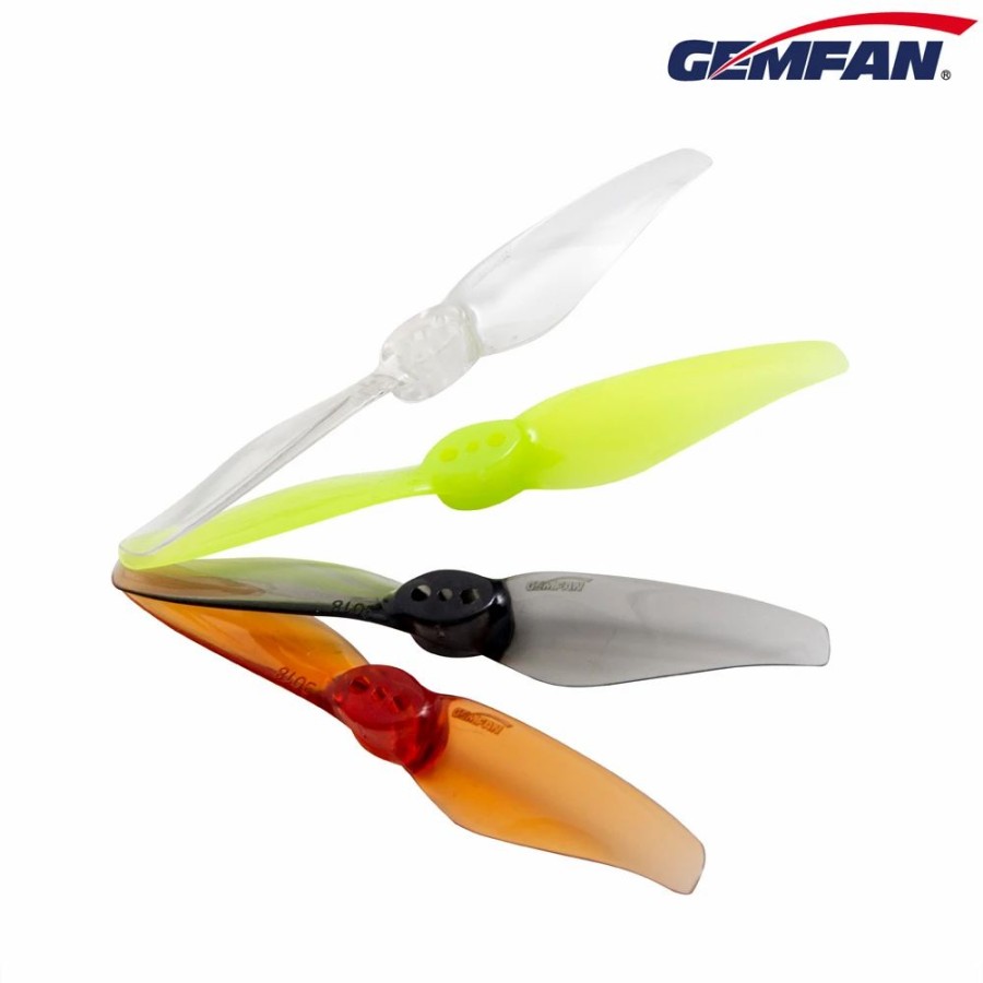 Multirotors * | Gemfan Hurricane 3018 (1.5Mm Shaft) 2-Blade Props Yellow