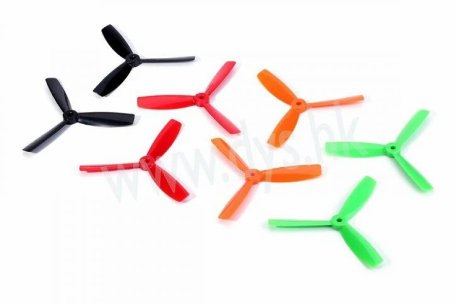 Multirotors * | Dys 4040 3-Blade Bullnose Props (Cw/Ccw) 1 Pair (Black)