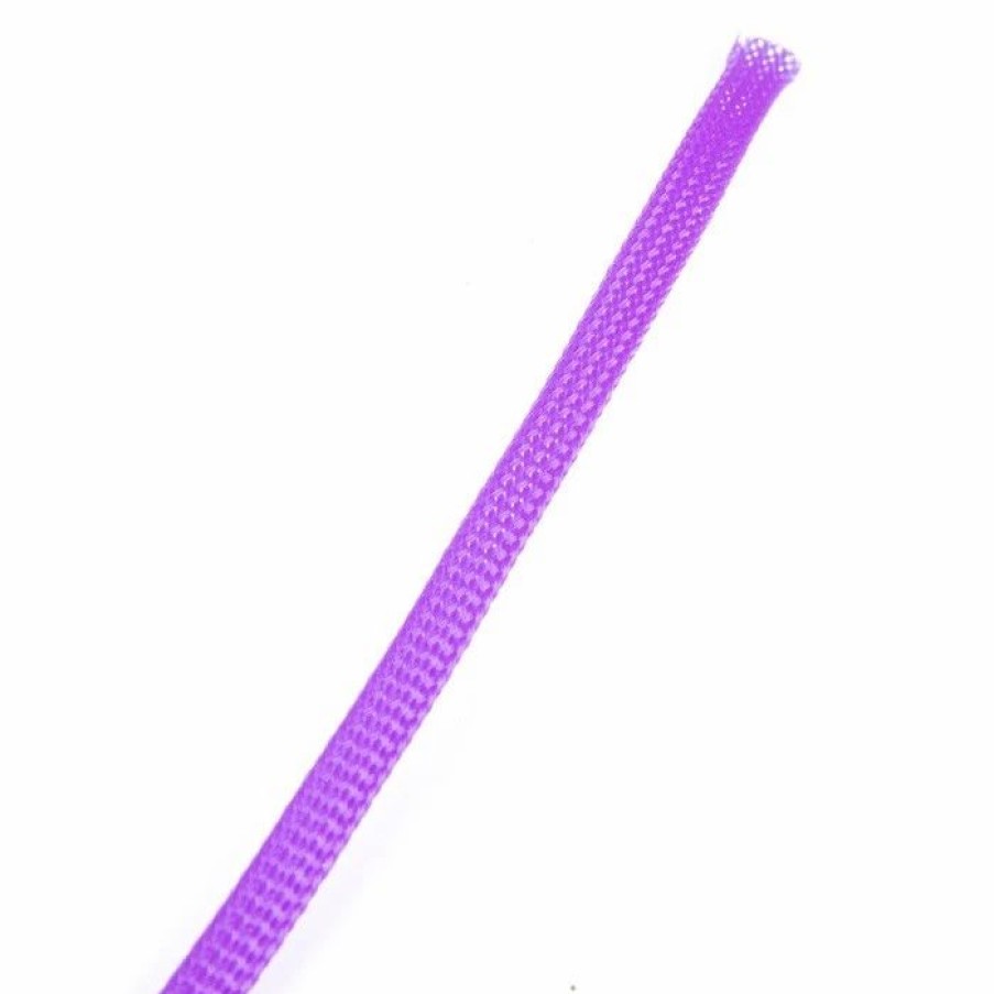 Multirotors * | 6Mm Snakeskin Mesh Wire Protecting Pet Nylon Cable Sleeve (1 Meter) Purple