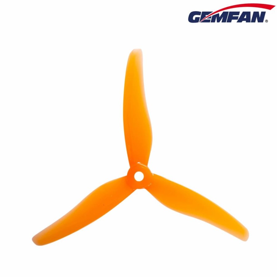 Multirotors * | Gemfan Hurricane 51433 Durable 3 Blade Propeller Orange