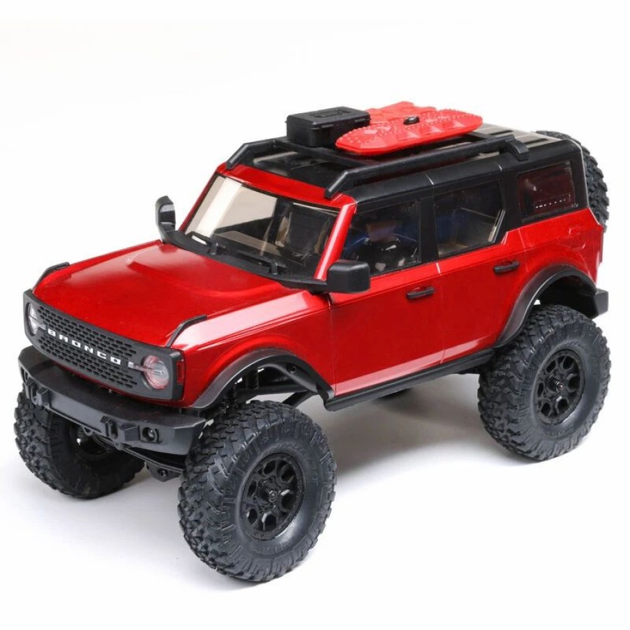 Cars, Trucks, Boats * | Axial 1/24 Scx24 2021 Ford Bronco 4Wd Truck Brushed Rtr, Red