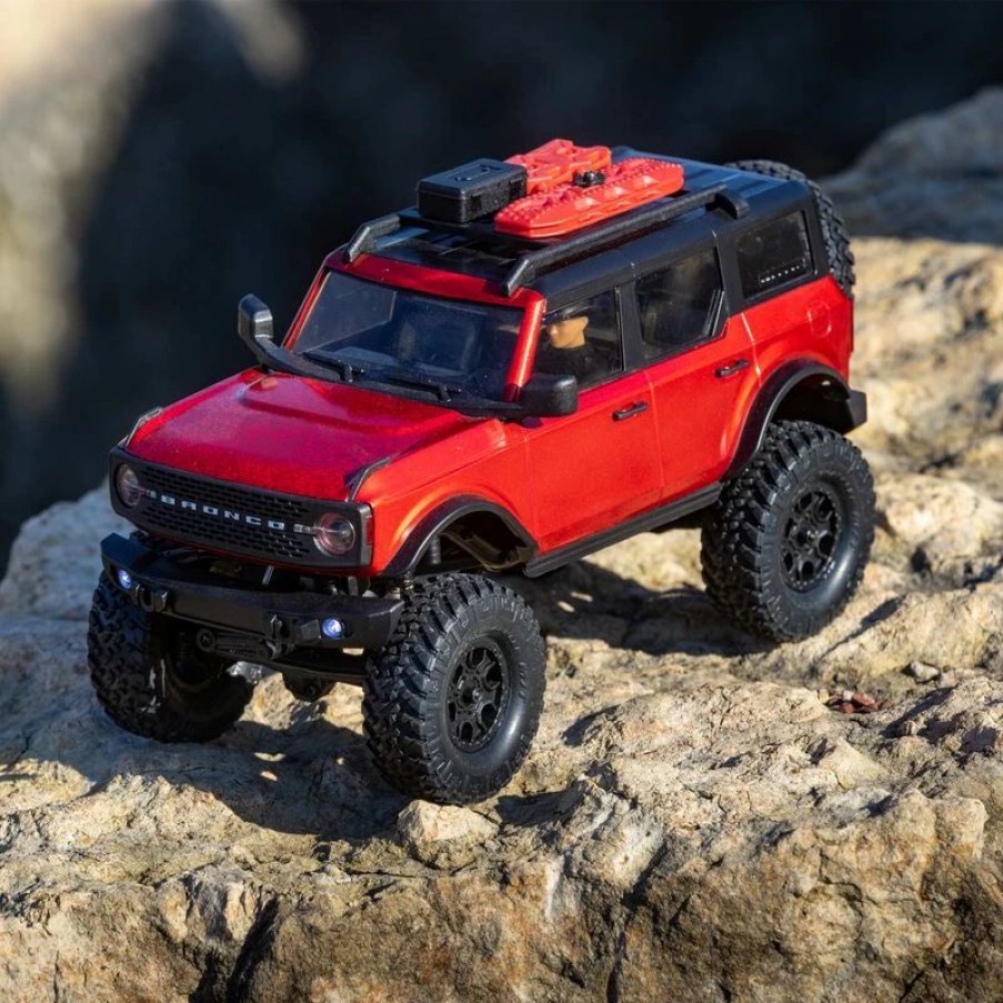 Cars, Trucks, Boats * | Axial 1/24 Scx24 2021 Ford Bronco 4Wd Truck Brushed Rtr, Red